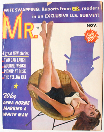 Vtg November 1957 Mr. Magazine Vol. 2 No. 2 - Lena Horne Married / Wife Swap