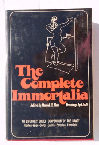 VTG 1971 Harold H Hart THE COMPLETE IMMORTALIA Bawdy Naughty Songs & Poems BOOK