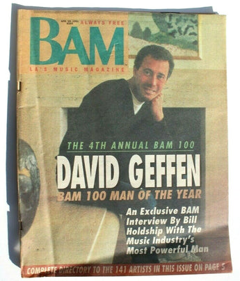 Vtg BAM LA's Music Magazine - April 19, 1991 Vol. 17 No. 8 Davis Geffen