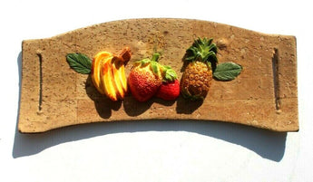 VTG Women's 1980's - 1990's Leather Rope Belt Fruit / Cork Decoration Hardware