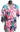 Vtg Men’s Tropical Breeze CA Retro Hawaiian Flower Button Down Collar Shirt Lrg