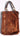 Authentic Brown Fontanelli Distressed Lamb Satchel Bag / Purse Italy