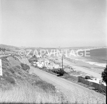 Vtg 1957 View Of Pacific Ocean Apartments Restaurants San Diego CA Photo #1706