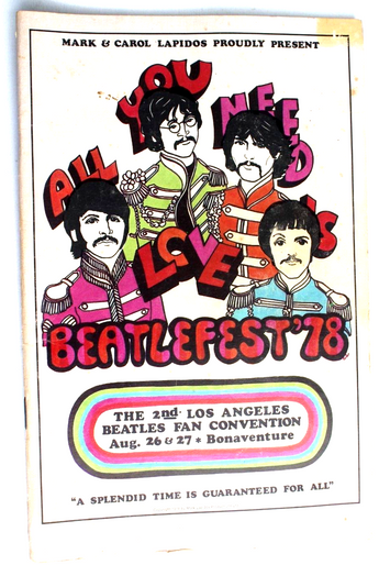 Vintage Mark & Carol Lapidos All You Need IS Love Beatlefest 1978 Magazine