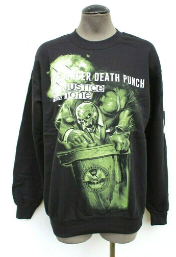 New Men's Five Finger Death Punch 5FDP Hoodie Justice For None Sweater