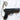 New Fashion Black Gun Design Women Purse Gun Shaped Small Messenger Bag