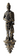 Vtg 1965 BURWOOD PRODUCTS Plastic MILITARY SOLDIER European WALL PLAQUE 25” Tall