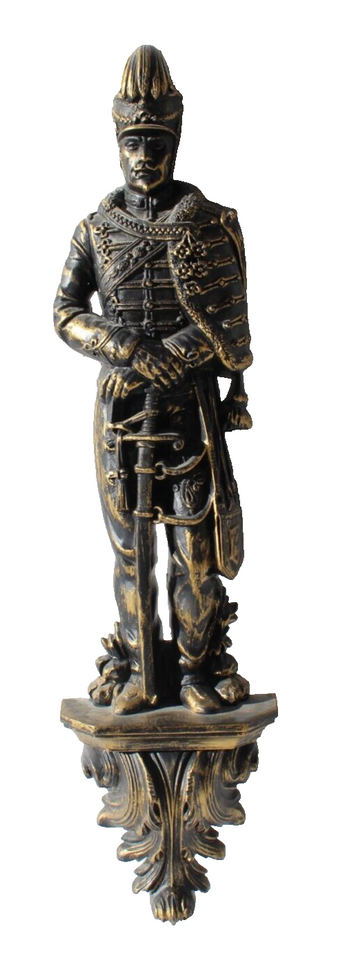 Vtg 1965 BURWOOD PRODUCTS Plastic MILITARY SOLDIER European WALL PLAQUE 25” Tall