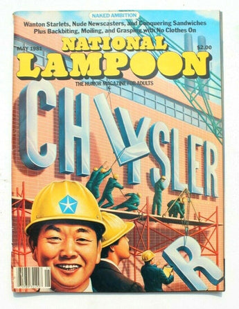 Vtg May 1981 National Lampoon Magazine Movies (Chrysler) Naked Ambition