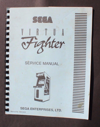 Vtg Arcade Game Owner's Manual / Schematic / Inserts - Sega Virtualize Fighter
