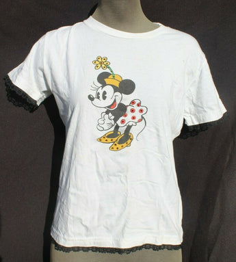 Vtg Women's 1980s 1990s Walt Disney Disneyland MINI Mouse W/ Rhinestones USA - M