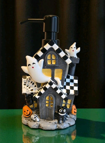 New Spooky Ghost Haunted House Halloween Soap Dispenser Spooky Decoration