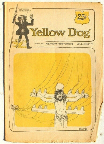 Vtg 1968 YELLOW DOG Newspaper Vol. 1 Issue # 4 Comic R Crumb