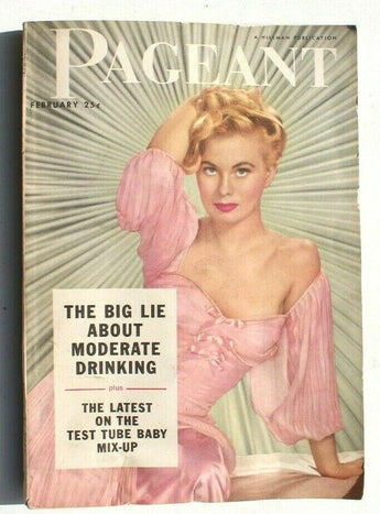 Vtg PAGEANT Magazine Hillman Pub - February 1956 Vol. 11 No. 8 Donna Gunderson