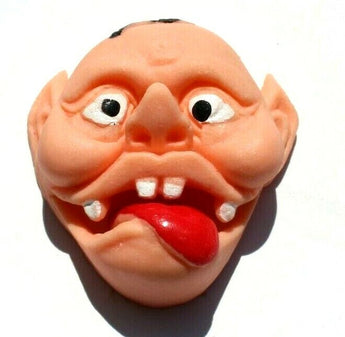 Vtg Halloween Wacky Goulie Faces Grimaces Finger Puppet Toys Jiggler NOS Joyful