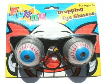 VTG Funny Scary Horror Eyeball Dropping Glasses Personality Tricky Prank Eyes