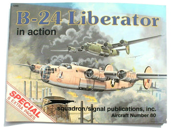Vtg Squadron Signal Pub. B-24 Liberator In Action Aircraft No. 80 Booklet