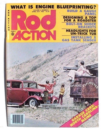 Vintage ROD ACTION April 1977 Magazine Hot Rod Rat Rod - Engine Blueprinting