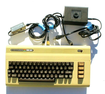 Vintage Commodore VIC 20 Keyboard Computer Console - Turns On
