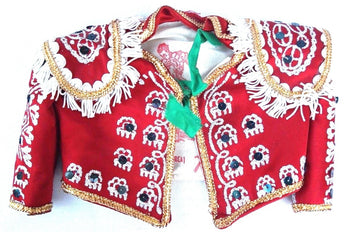 VTG Made in Spain Ornate Matador Jacket Small Doll Xafmas Lined Sequins Fringe