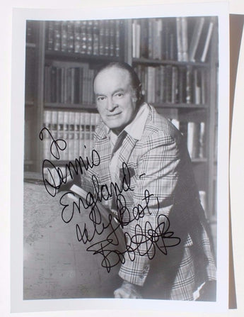 Vintage Bob Hope Autographed Hand Signed Press Movie Headshot Photo #2