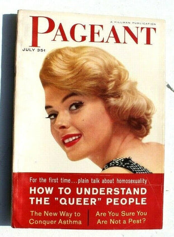 Vintage PAGEANT Magazine Hillman Publishing - July 1959 Vol. 15 No. 1