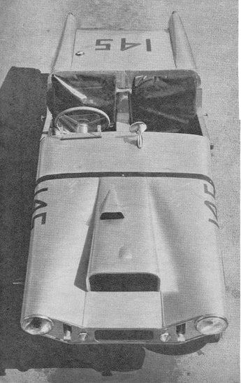Vintage 1950's B&W Photo - Vintage Car The Morgan Special Checy Taillights