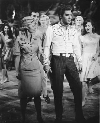 Vtg RARE B&W Portrait of ELVIS PRESLEY Head Shot Kissin Cousins Movie Photo #622