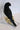 New Dark Prophecy Raven Crow Perching On Gold Habiscus Flowers Figurine Bookend