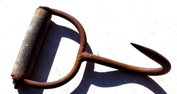 Antique Vintage ICE / Hay Bale Meat Hook Metal Handle