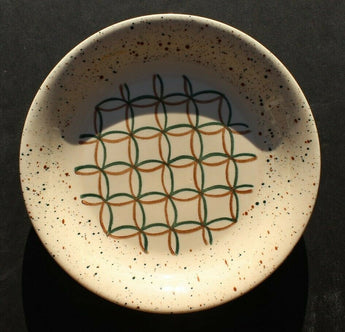 Vtg 1950s Vernonware 'Heyday' Dinner Plate USA Appetizer Pottery Retro 6" Across