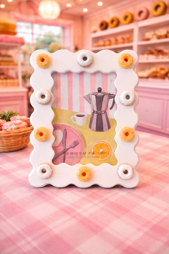 New Dessert Frosted Donut Minatures 3D Room Decor Photo Picture Frame 4x6