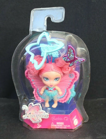 NOS 2007 Barbie Mattel Mariposa Clip N Go Fairy Mini Doll