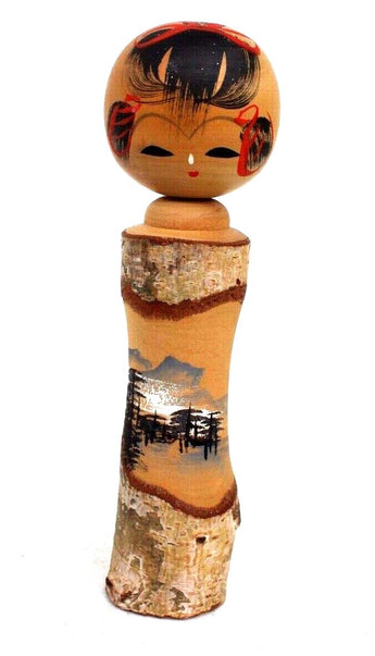 Vtg Japanese (Japan) Kokeshi Wood Doll Folk Art - Signed #45