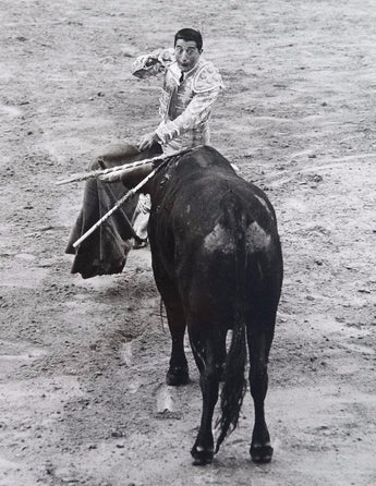 Vtg 1950's Black & White Unknown Bullfighting Matadore Death, Tijuana Photo