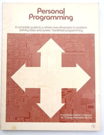 VTG 1977 Model # 58 TEXAS INSTRUMENTS 400/500 Personal Programming Book