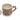 New Holiday Frosted Christmas House W/ Candy Cane Handle Coffee Tea Mug W/ Lid