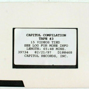 Vtg 1997 Rare Capitol Records Compilation 15 Videos VHS Tape (Beastie Boys)