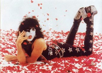 Vintage 1970s Paul Stanley Concert Tour Preforming Kiss Band Music Photo #2854