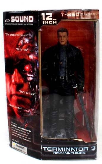 Vtg 12" Terminator T-850 Electronic Figure 2003 T3 Schwarzenegger McFarlane