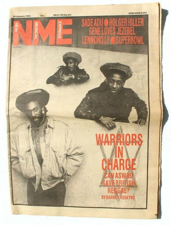 Vtg January 28, 1984 NME (New Music Express) Magazine Newspaper Sade Adu
