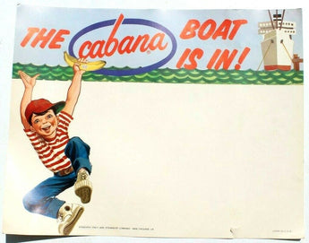1950s Cabana Plantation Bananas Standard Fruit and Steamship Company New Orleans