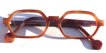 New Vtg 1990s L.A. Eyeworks Retro Abstract Eyeglasses - Tortoise Wally 103M