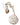 Betsey Johnson Necklace Sea Shell Flower Pendant Chain Clam Crystal Gold Tone