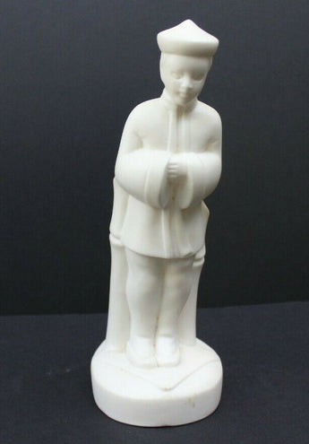 Vtg MCM CALIFORNIA CA Pottery - No Name Chinese Man Bisque Vase