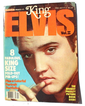 Vintage 1979 Platinum Presents King Elvis Vol. III Magazine W/ 8 Posters
