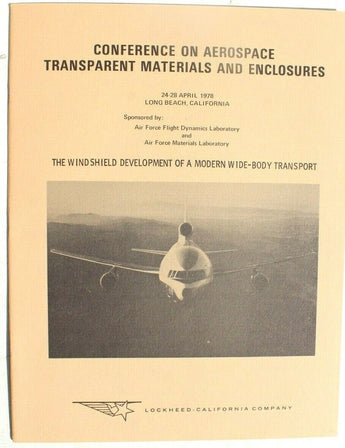Vintage Lockheed Conference On Aerospace Transparent Materials & Enclosures