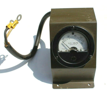 Vtg Power Wacline PANEL METER MODEL ADA 0-150 ACV VR W/ Base Frame