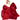 New Alessia Red Velvet Bow Detachable Cross Body Chain Hoop Handle Handbag Purse