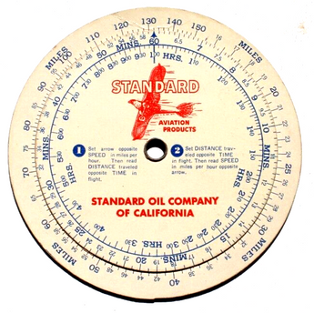 Vintage 1940s Computer Pilots Dead Reckoning Standard Oil Company Of CA